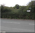 SJ3052 : B5101 direction and distances signs near Southsea and Brynteg by Jaggery
