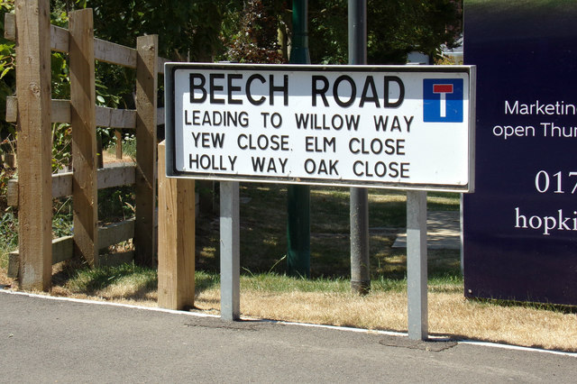 Beech Road sign