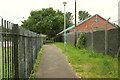 Path past Maindy Barracks