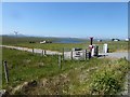 Distinctive postbox next to the A858 at Loch a