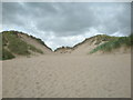 NO6951 : Blowout of sand dune at Lunan Bay by Adrian Diack