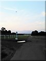 Low Plane over Lingfield Racecourse