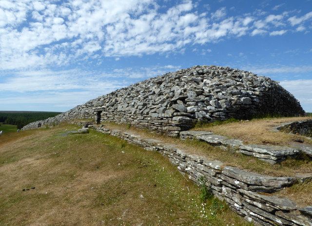 South East side of Camster Long Cairn
