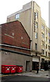 Wheelie bins near Hotel Indigo, Cardiff