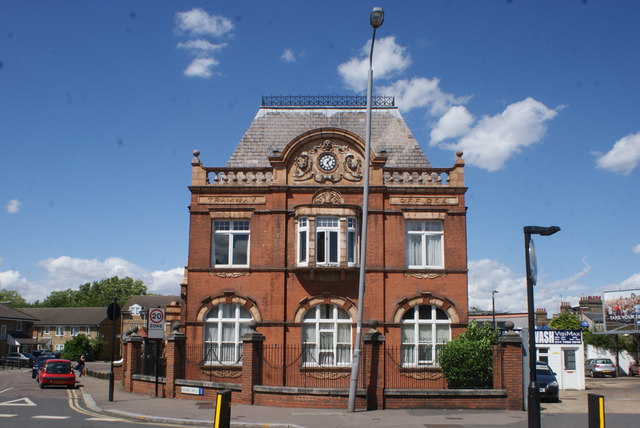 View of the old Tramway Offices building on Chingford Road