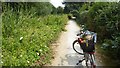 Bike on the canal towpath