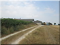 Approaching Sandlands Farm from the south