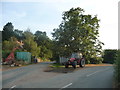 Grass triangle at Gorsty Hill crossroads