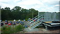 End of the Eastbound Platform & Car Park at Livingston South Station