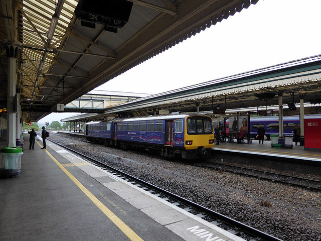 A 'Pacer' unit at Exeter St David's Railway Station