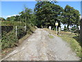 Cross Gates Lane (Track) crossing Bingley St Ives Golf Course