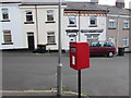 Queen Elizabeth II postbox on a corner in the Barrack Hill area of Newport