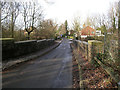 Church Road, Worth, at old railway bridge