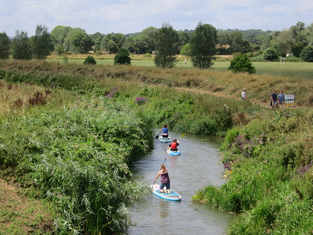Paddleboarders on River Rother