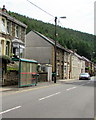 New Road bus stop and shelter near Hill Street, Deri