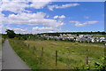 The Hallglen housing estate from the Union Canal