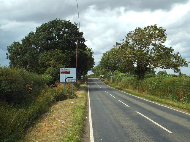 Rural road near Harrington, Northamptonshire