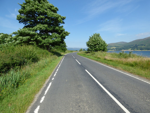 The A886 Rhubodach Road