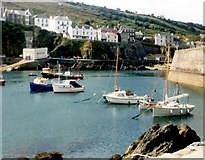 SX0144 : Mevagissey outer harbour, 1990 by GEJ