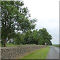 The stone wall of Minchinhampton Golf Club