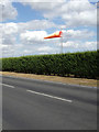 TL8427 : Windsock on Earls Colne Airfield Road by Geographer