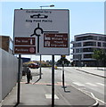 Continental ferry direction sign, Plymouth