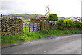 Field gate beside Woodside Lane entering Cononley