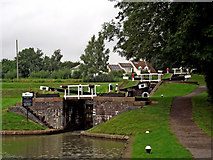 SP5968 : Staircase locks near Watford in Northamptonshire by Roger  Kidd