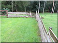 Fenceside path and stile leading to the River Swale at Catton