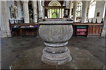 TG1127 : Heydon, St. Peter and St. Paul's Church: The font 3 by Michael Garlick