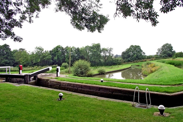Lock No 4 at the Watford staircase in Northamptonshire