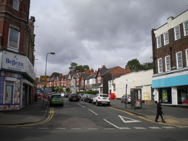 East end of Grange Road, King's Heath