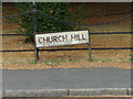 Church Hill sign