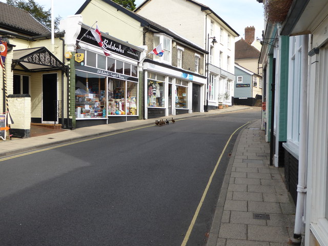 Ducks waddling down Market Hill