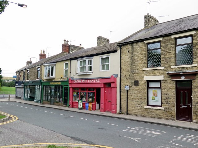 Shops at north end of Hope Street, Crook