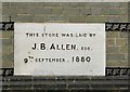 Chapel in the Fields Methodist Church - foundation stone