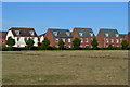 Houses in Rotary Way, backing onto recreation ground