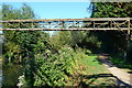 Pipe bridge over the canal at Colthrop