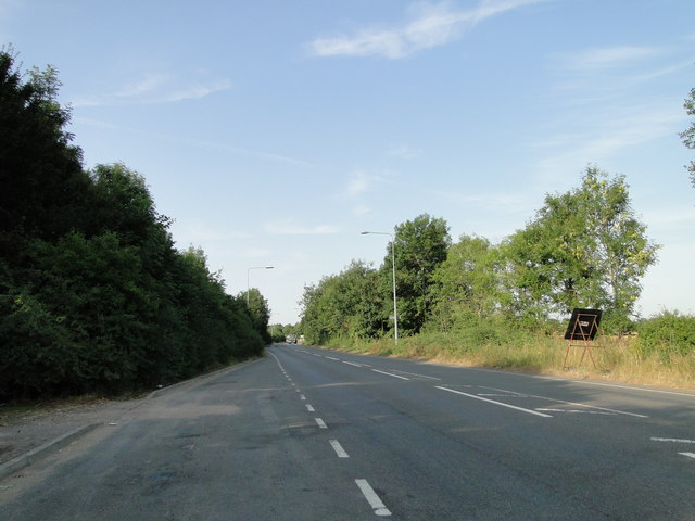 B1172 after leaving the A11 at the Morley turnoff
