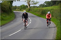 H3873 : Cyclists, Cloghog Lower by Kenneth  Allen