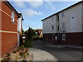 Private entrance to residential flats in Lymington