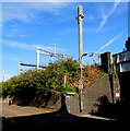 Electrification preparation on the eastern approach to Newport railway station