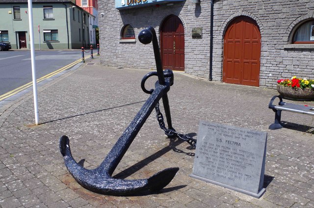 S.S. Feltria anchor, Davitt's Quay, Dungarvan, Co. Waterford
