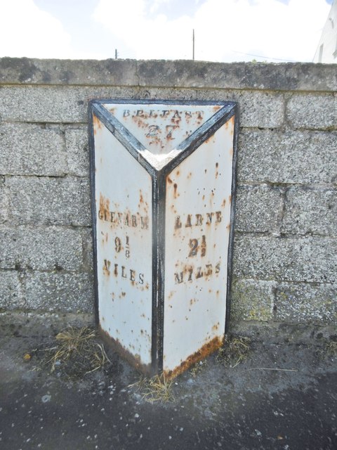 Old Milepost by the A2, Coast Road, Drains Bay
