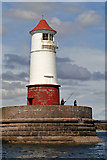 NU0152 : Berwick-upon-Tweed Pier and Lighthouse by Walter Baxter