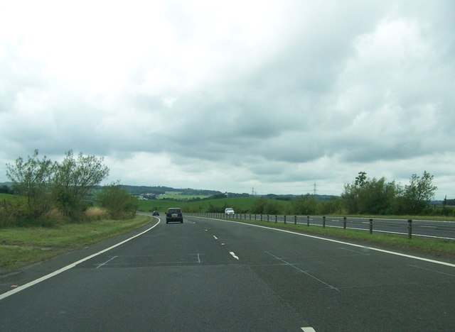 Heading west on the A726