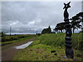 National cycle route signpost and track