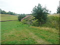 Footpath approaching the bridge under the railway, Hellifield