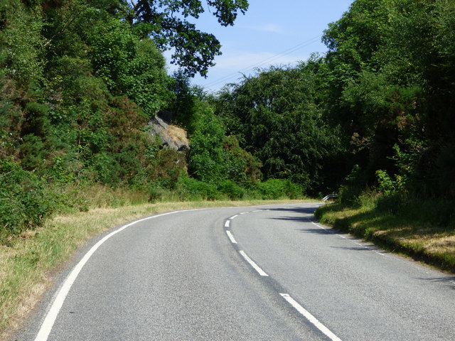 The A886 road