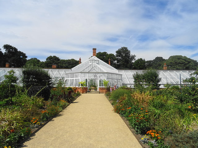 Kitchen garden and greenhouses